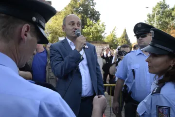 Protest před saúdskou ambasádou nechali úředníci rozpustit