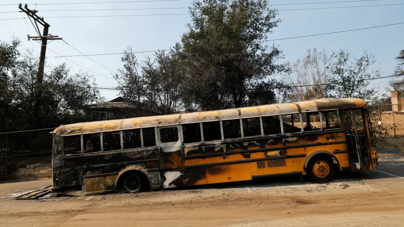 Následky požárů v Los Angeles