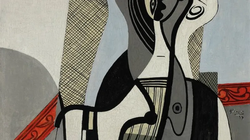 Pablo Picasso - Sedící žena