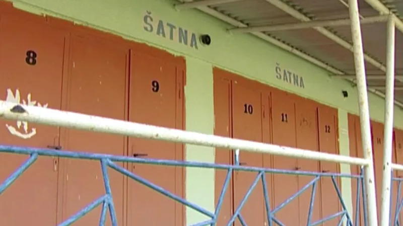 Šatny dnes už slouží pouze jako stín