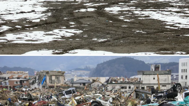 Rikuzentakata - 17. 2. 2012 a 12. 4. 2011