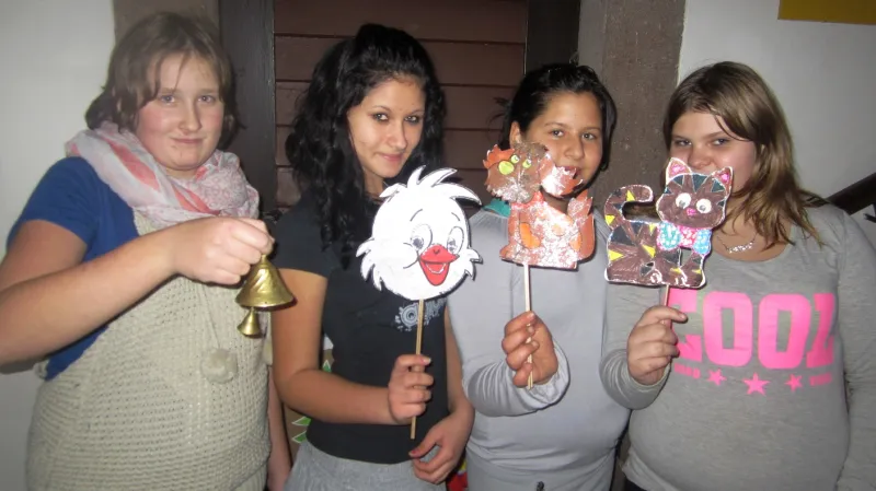 Z vánoční výstavy žáků Základní a Praktické školy Český Brod