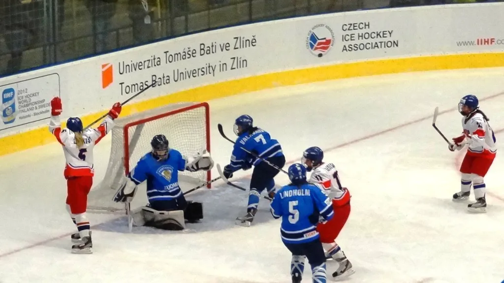 Gólová radost českých hokejistek