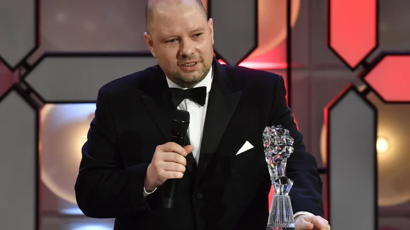 Václav Švankmajer přebírá Českého lva za scénografii k filmu Hmyz