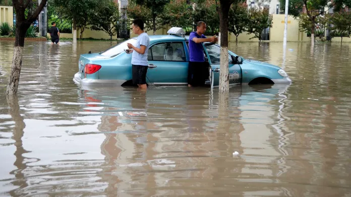 Záplavy v Tchien-ťin