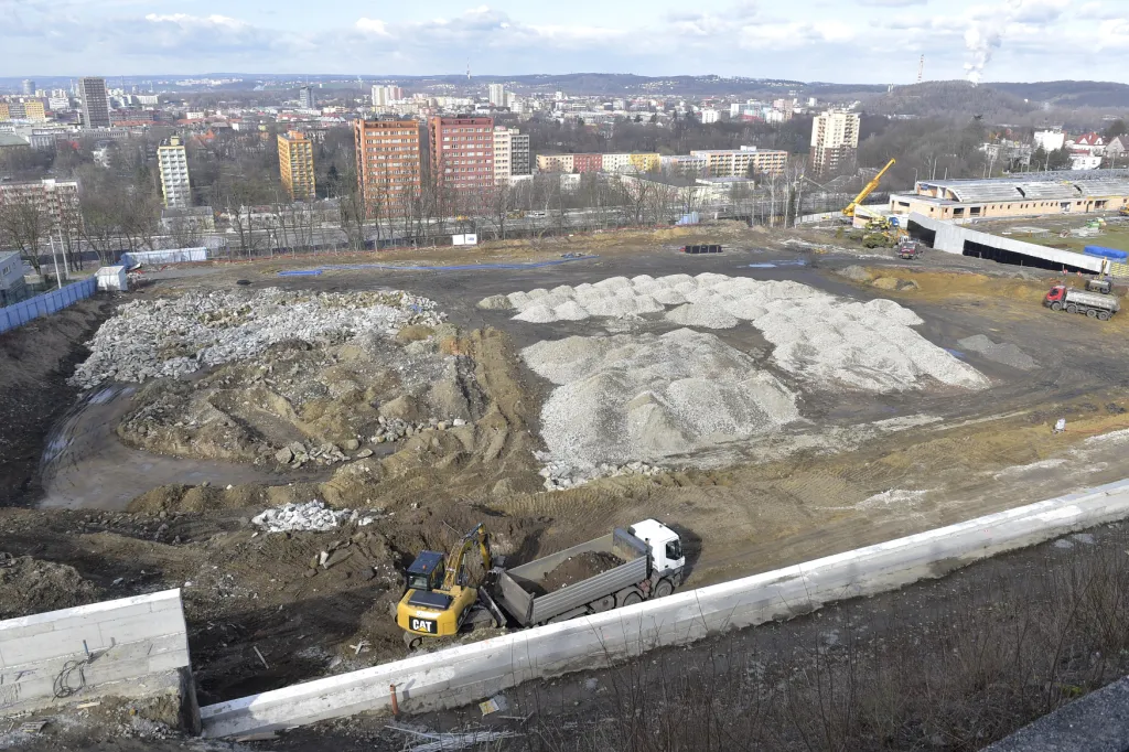 V Ostravě pokračuje přestavba fotbalového stadionu Bazaly.