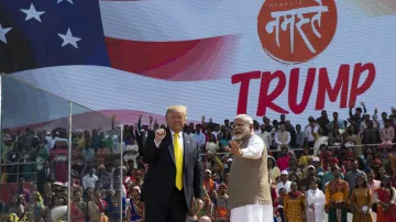 Americký prezident Donald Trump na návštěvě Indie