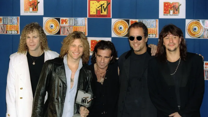 Kapela Bon Jovi na MTV Europe Music Award v roce 1995
