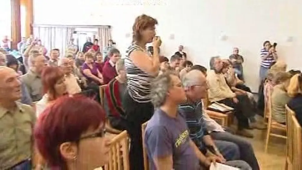 Obyvatelé Vratimova na setkání se zástupci firmy
