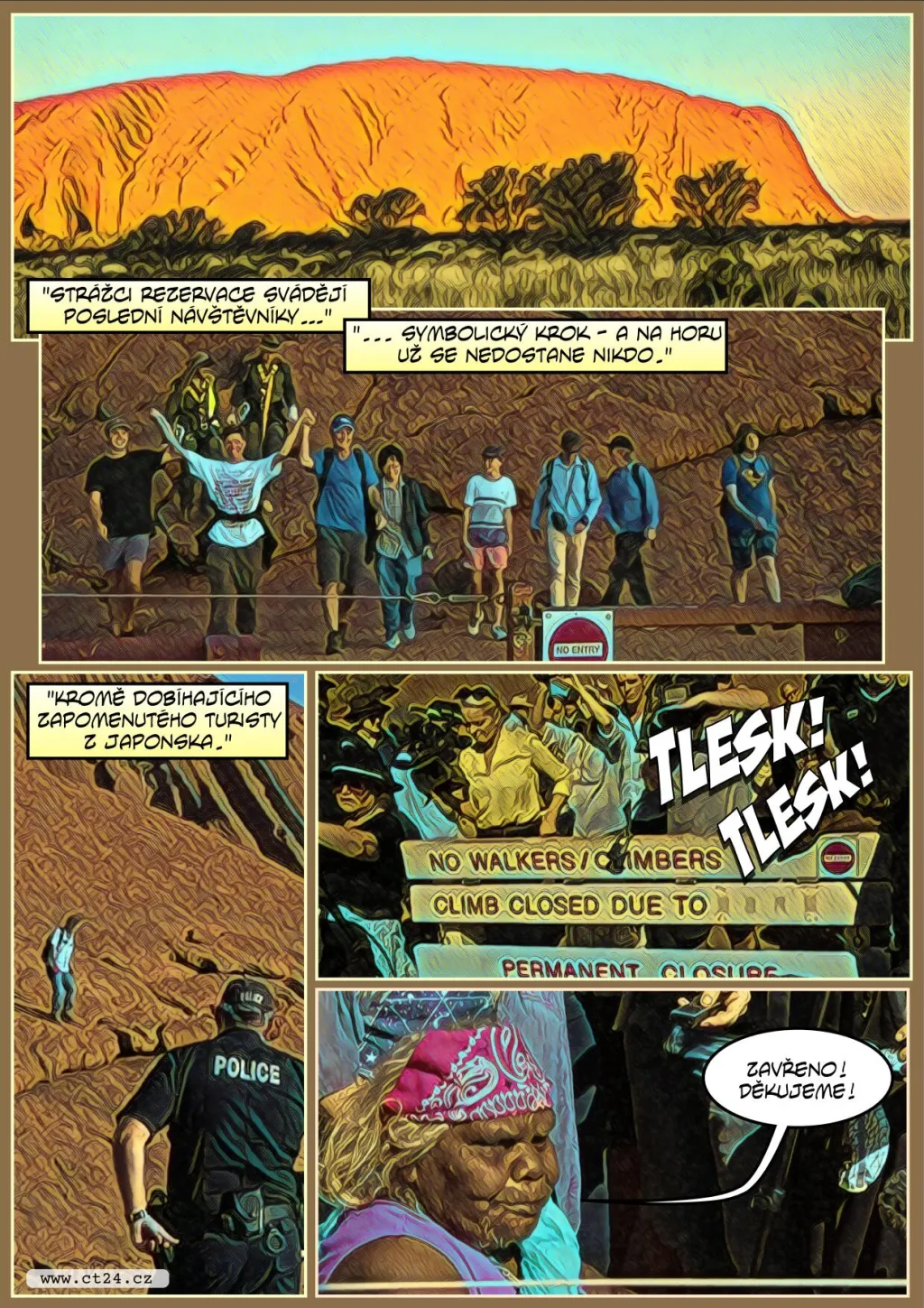 Slavná australská hora Uluru se uzavírá pro turisty, dělali tam nepořádek