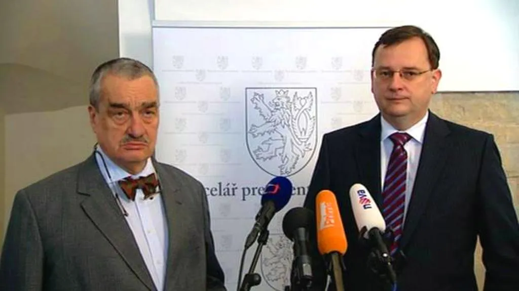 Petr Nečas a Karel Schwarzenberg