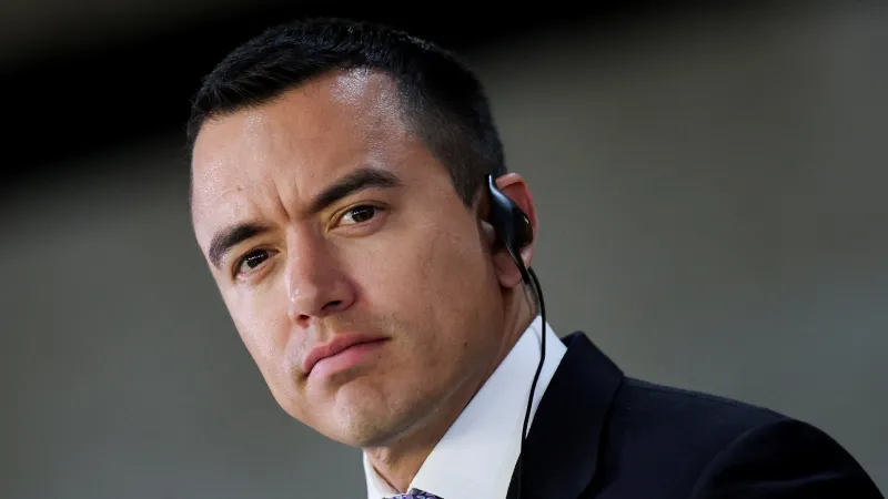 Ekvádorský prezident Daniel Noboa