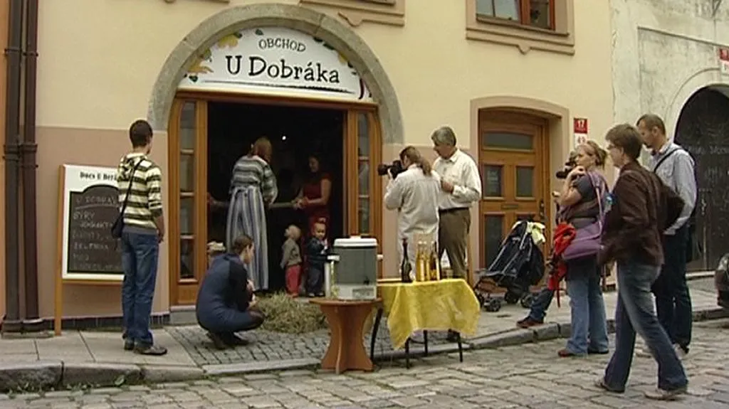 Nově otevřený obchůdek s jihočeskými potravinami