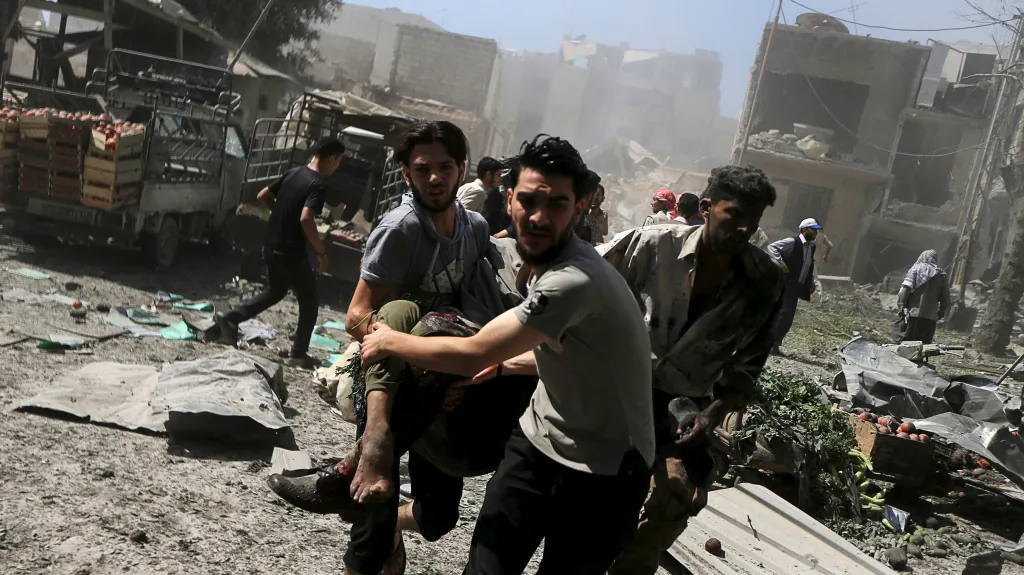 Duma je častým terčem bombardování ze strany syrského letectva