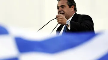 Vůdce Nezávislých Řeků Panos Kammenos