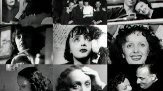 Fotografie z francouzského střihového dokumentu Edith Piaf - Le concert ideál