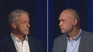 Pavel Bém a Jakub Frydrych v Duelu ČT24
