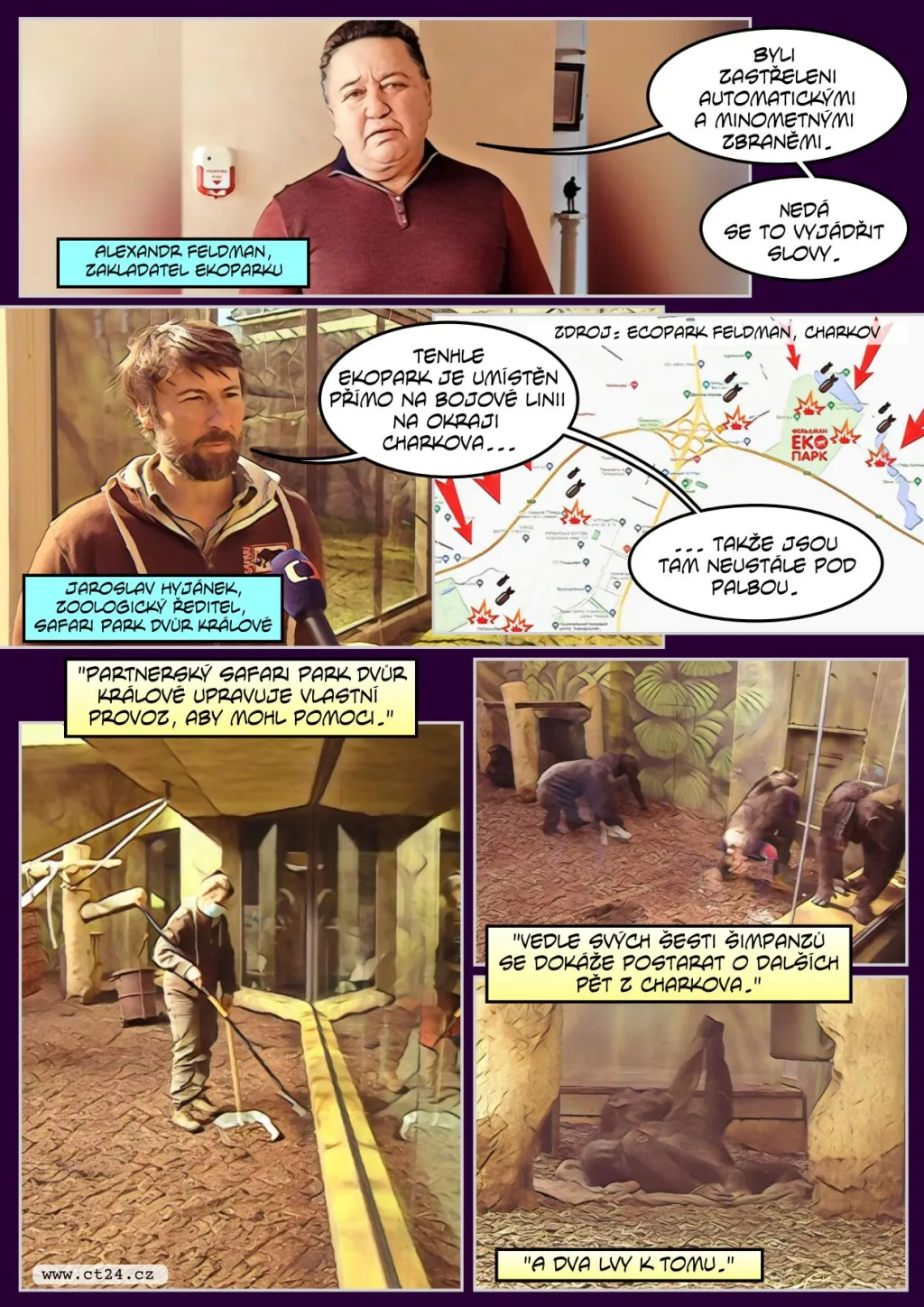 Pomoc zvířatům ve víru války