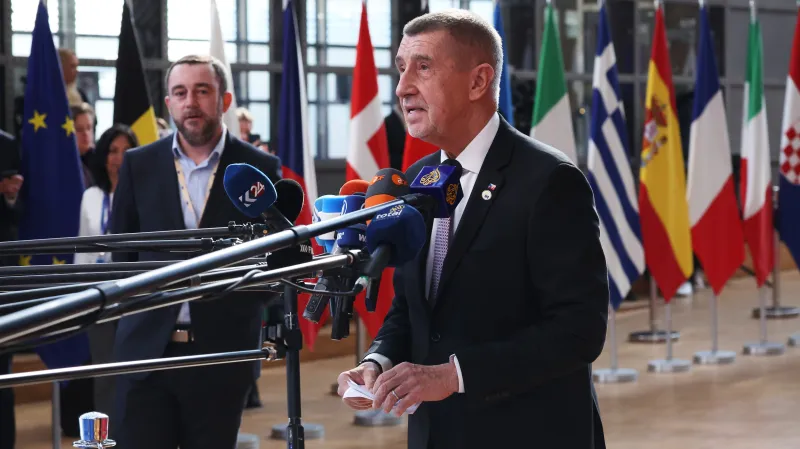Premiér Andrej Babiš (ANO) na summitu EU v Bruselu