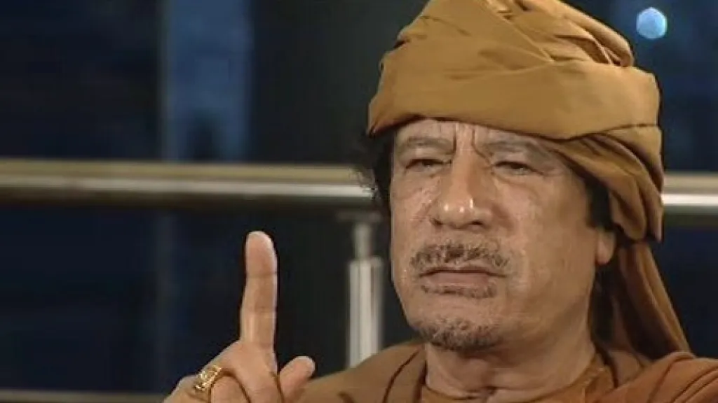 Muammar Kaddáfí při rozhovoru pro ABC