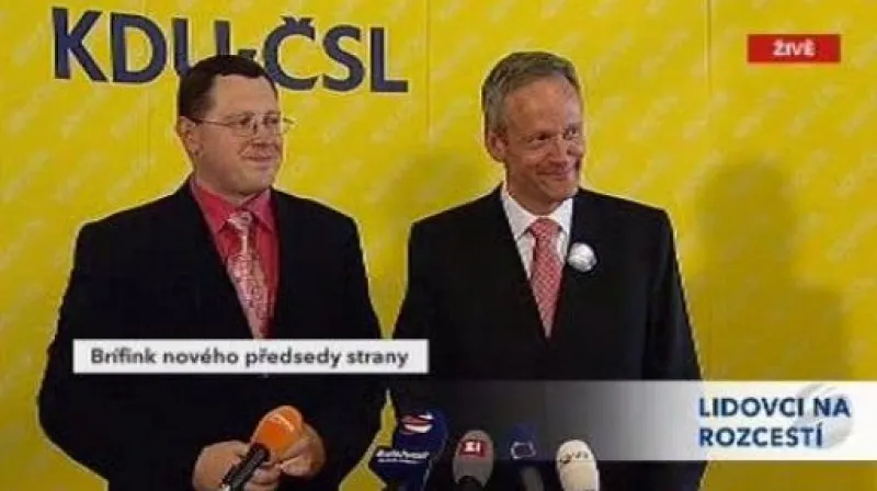 Brífink nového předsedy KDU-ČSL Cyrila Svobody
