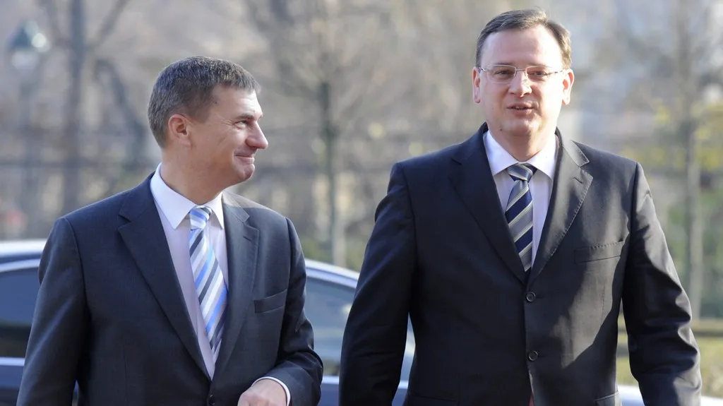 Andrus Ansip a Petr Nečas