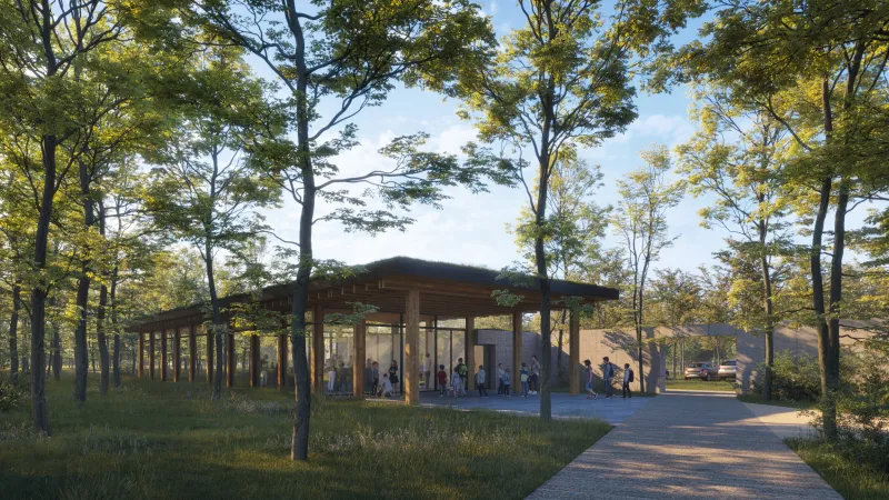 Vizualizace Památníku holocaustu Romů a Sintů v Čechách