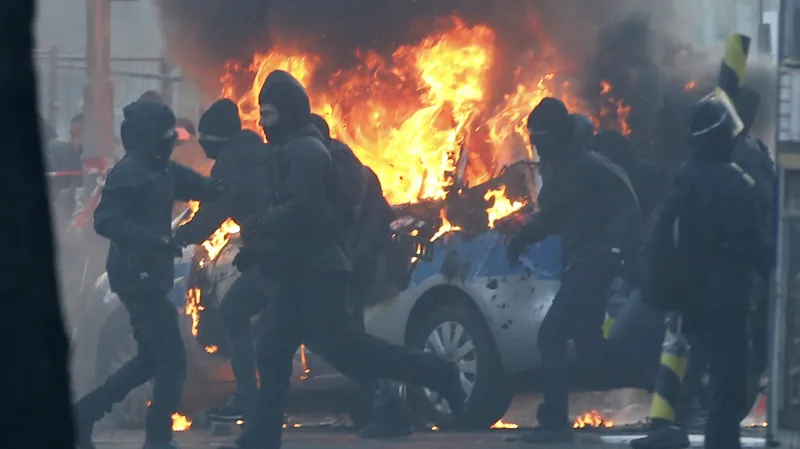 Nepokoje ve Frankfurtu