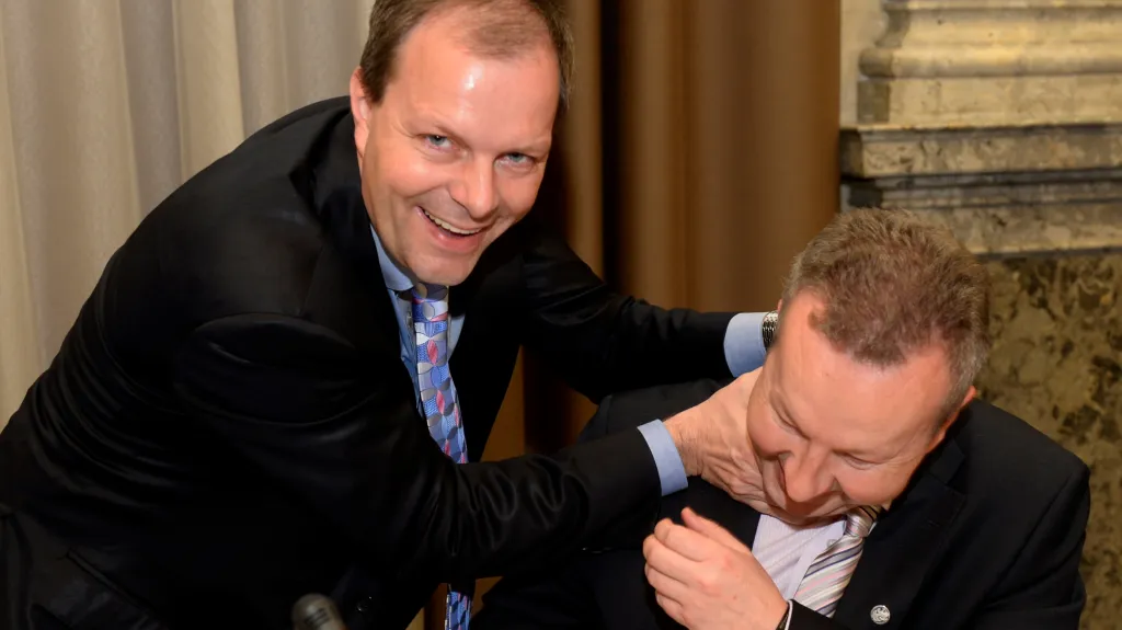 Ministr školství Marcel Chládek a ministr životního prostředí Richard Brabec