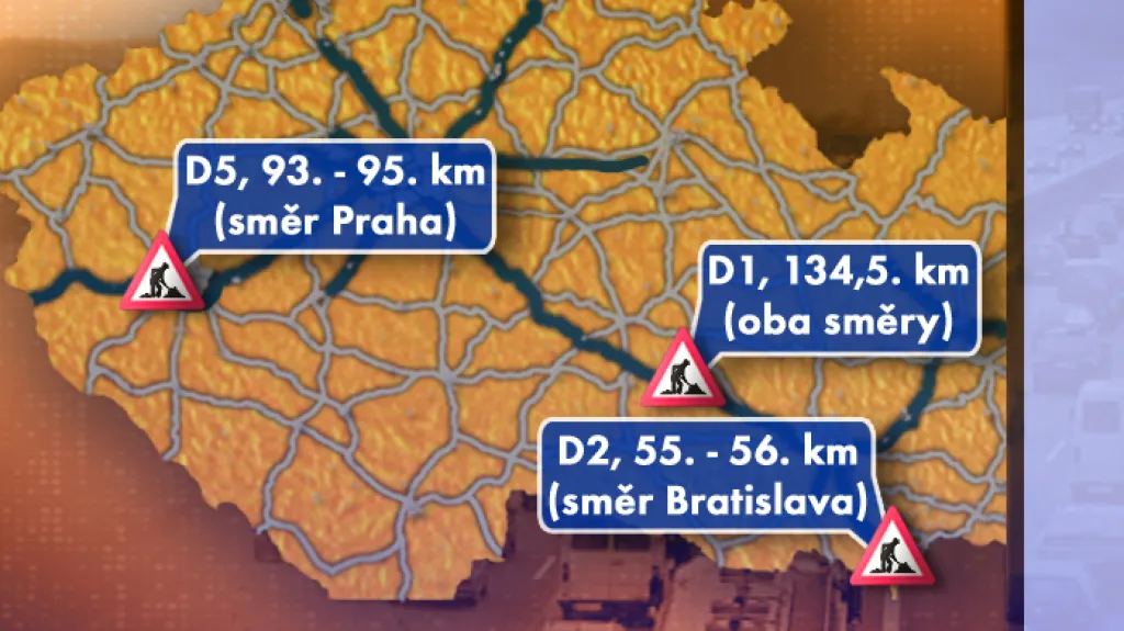 Dopravní situace v pátek 25. 7. 2008