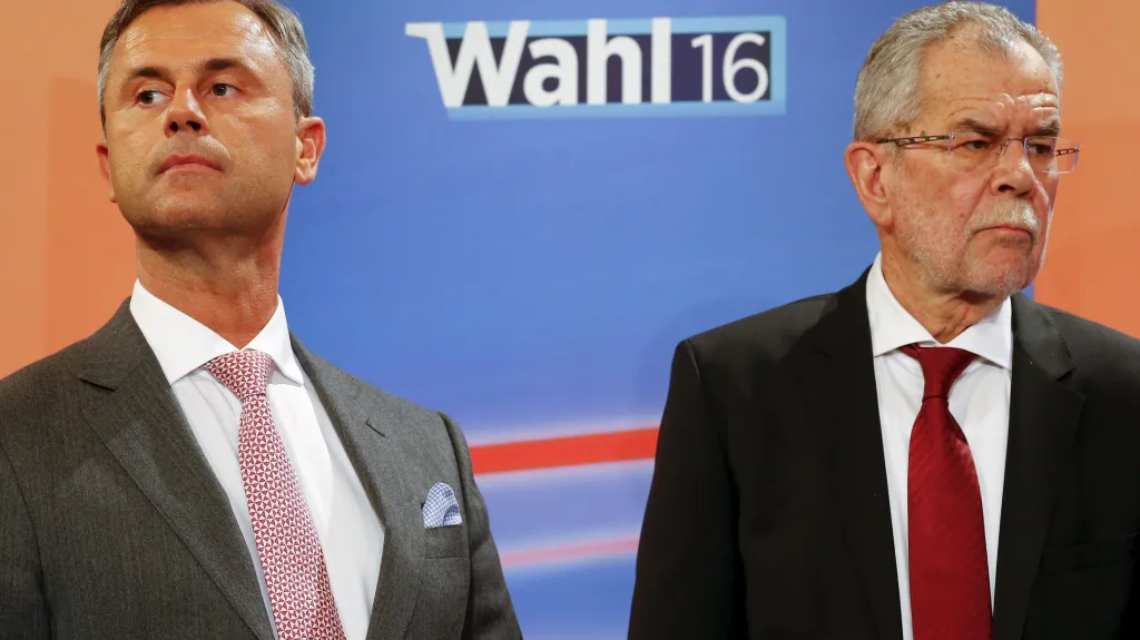 Norbert Hofer a Alexander Van der Bellen