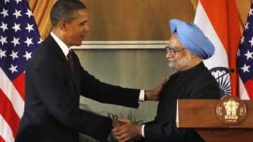 Barack Obama a Manmohan Singh