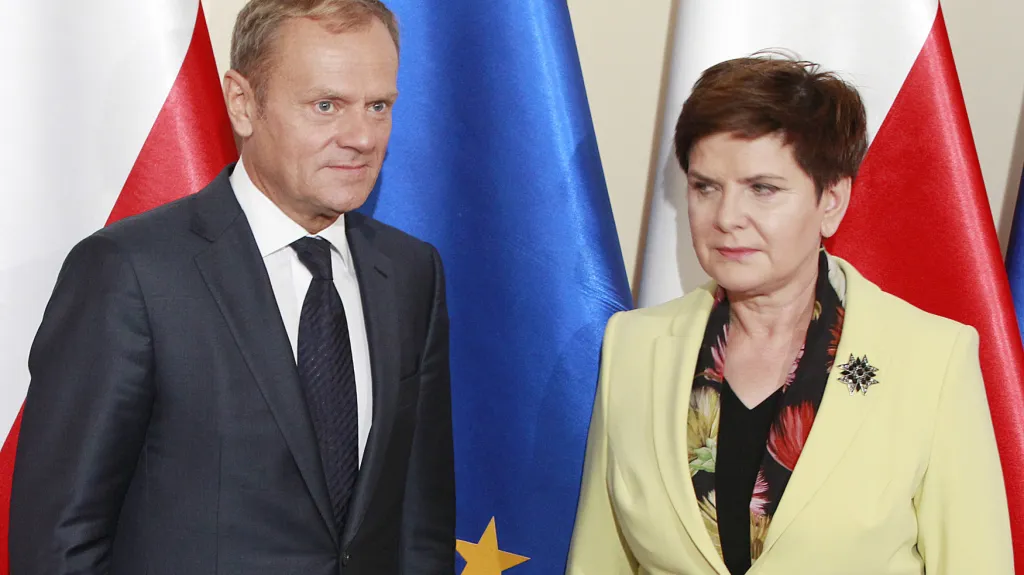 Donald Tusk a Beata Szydlová