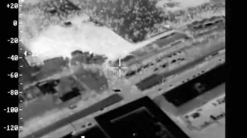 Letecké záběry termokamerou po koncertu Kabátu