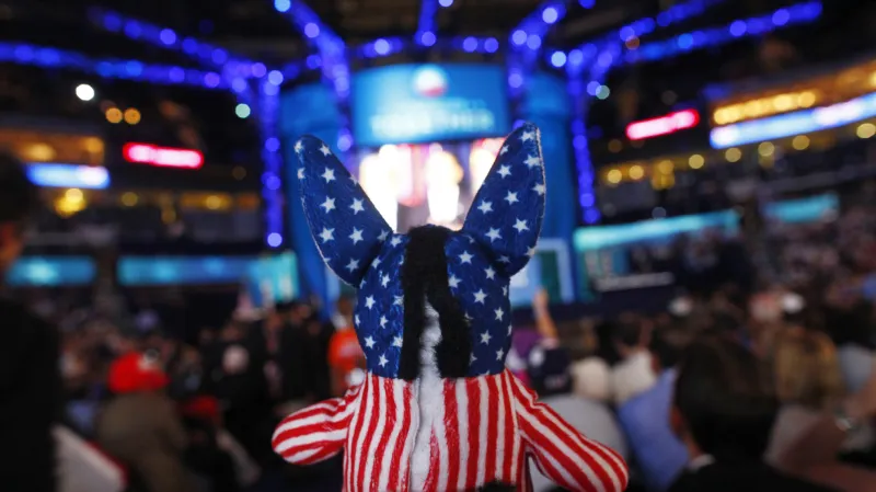 Osel - tradiční symbol Demokratické strany