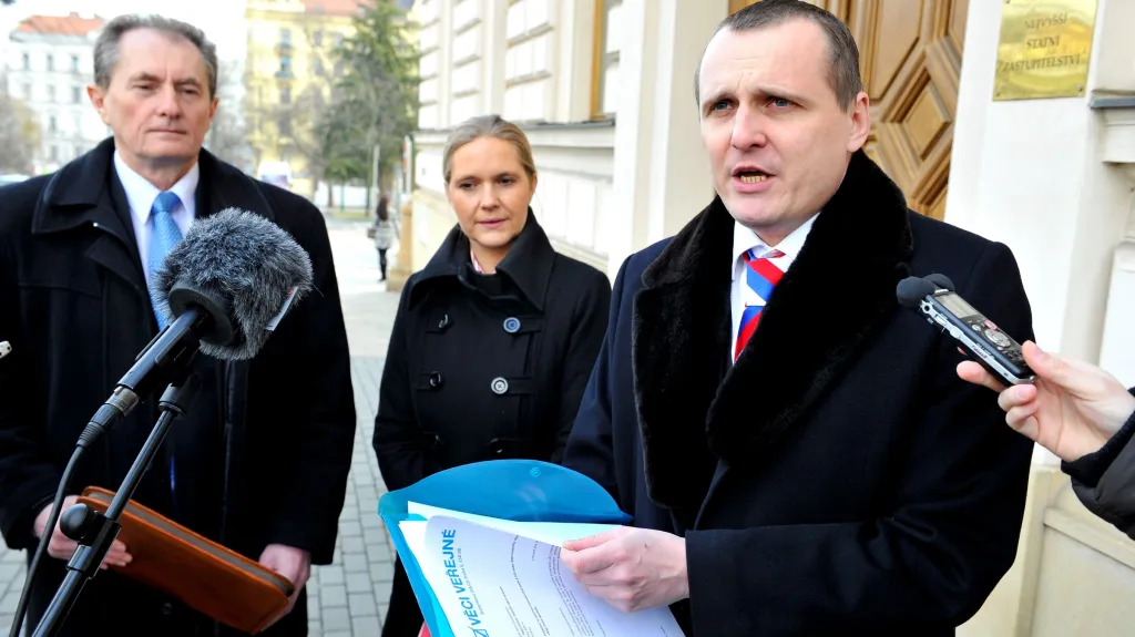 Josef Novotný, Petra Quittová a Vít Bárta