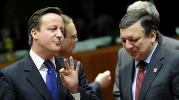 David Cameron a José Manuel Barroso