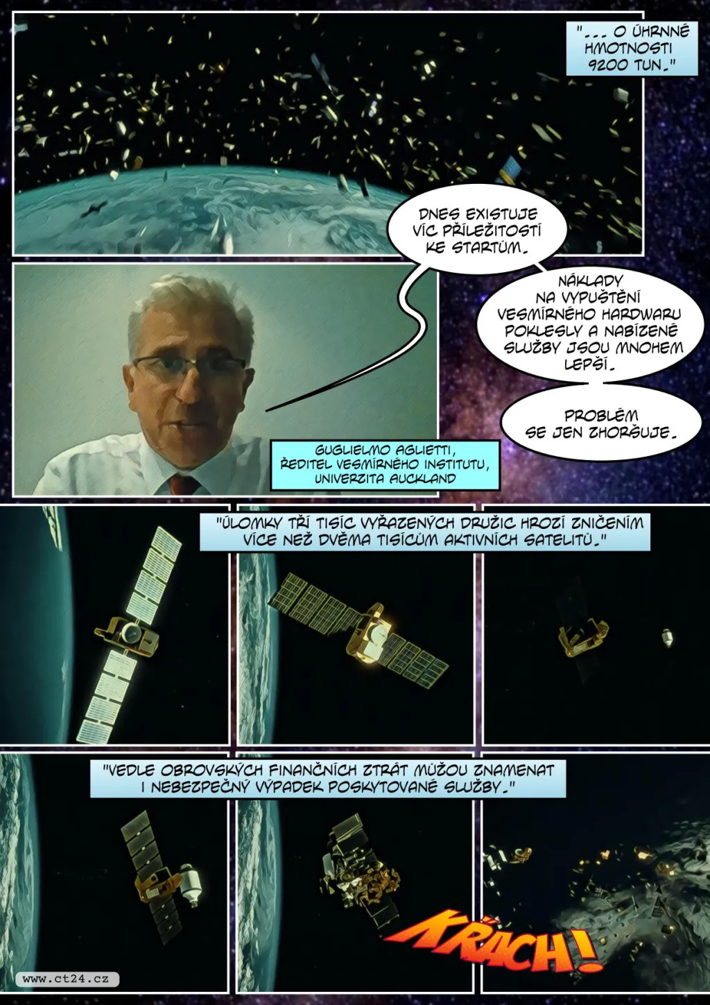 „Vesmírní popeláři“ čistí oběžnou dráhu