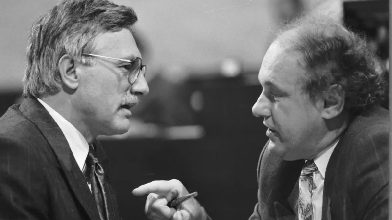 Václav Klaus a Marián Čalfa