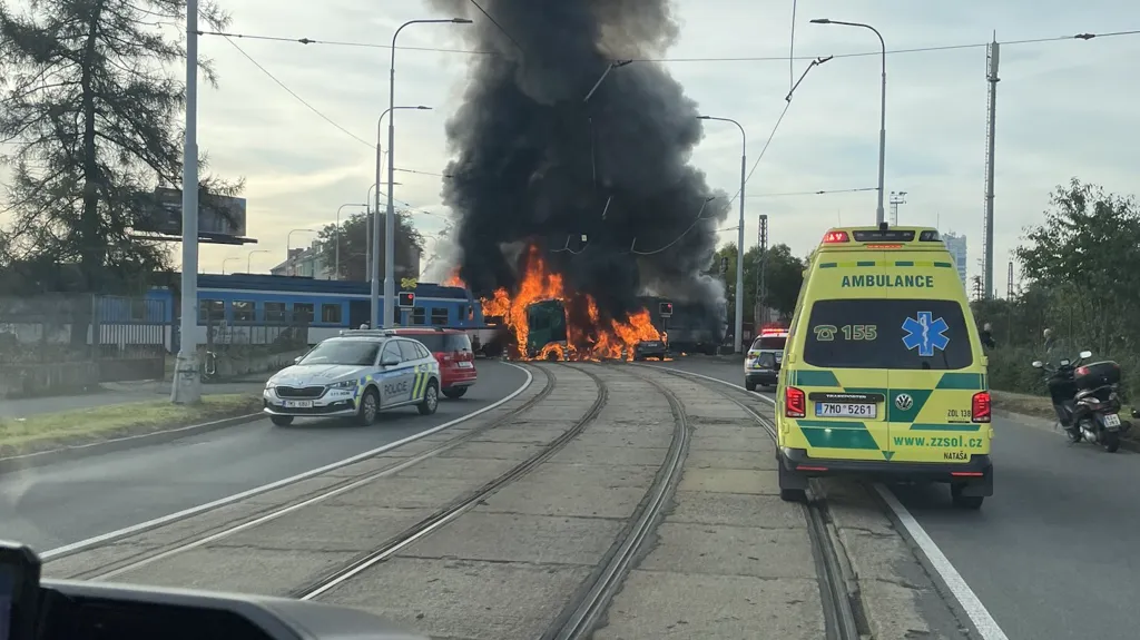 Srážka vlaku a kamionu v Olomouci