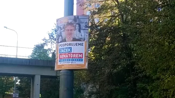 Přelepený plakát Stanislava Štecha