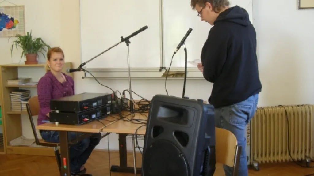 Příprava krkonošského rozhlasového vysílání