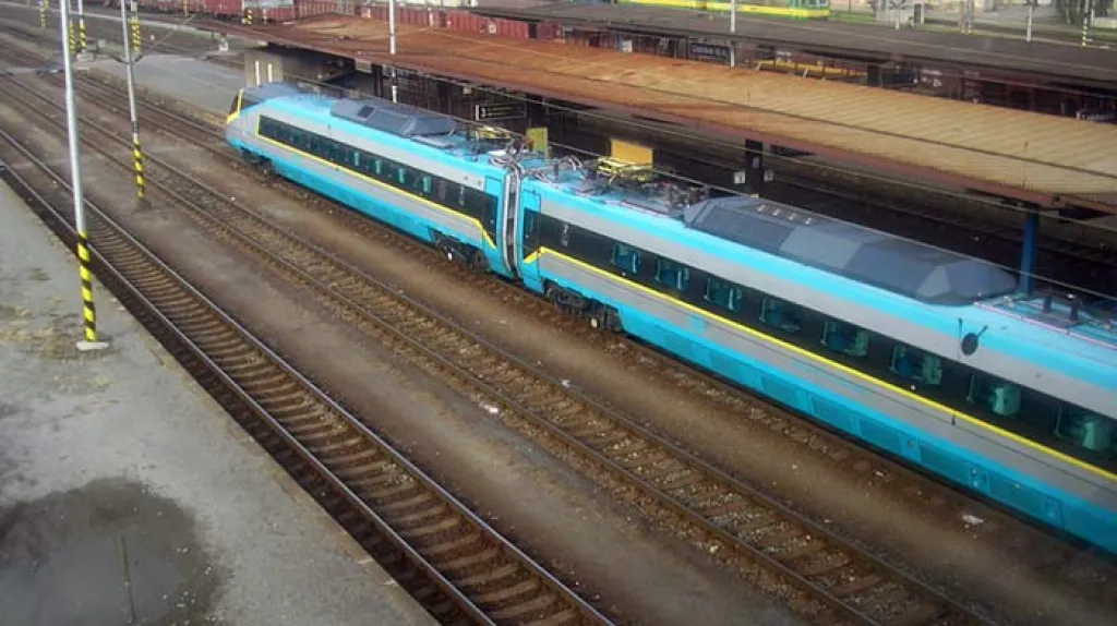 Rychlovlak SC Pendolino na nádraží