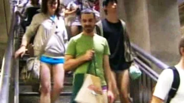 Jízda bez kalhot v New Yorku