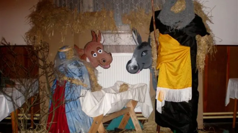 Betlém na adventní výstavě