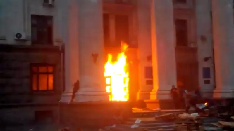 Požár Domu odborů v Oděse