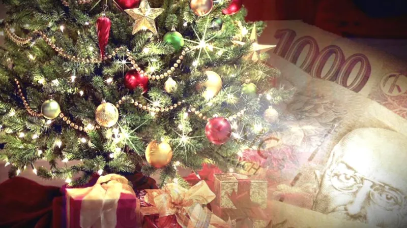 Peníze jako vánoční dárek