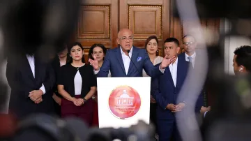 Předseda venezuelského parlamentu Jorge Rodríguez