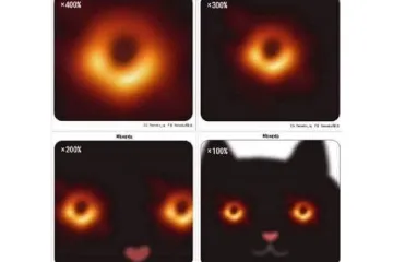 Prvním snímkem černé díry žije svět vědy i vtipálků na sítích