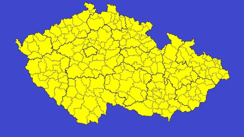 Výstraha před náledím v celé ČR od pátku 18:00 do neděle 9:00